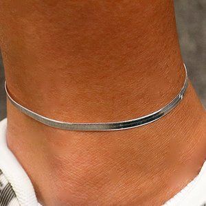 New 925 Sterling Silver Italian Magic Chain Anklet